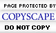 Page copy protected against web site content infringement by Copyscape
